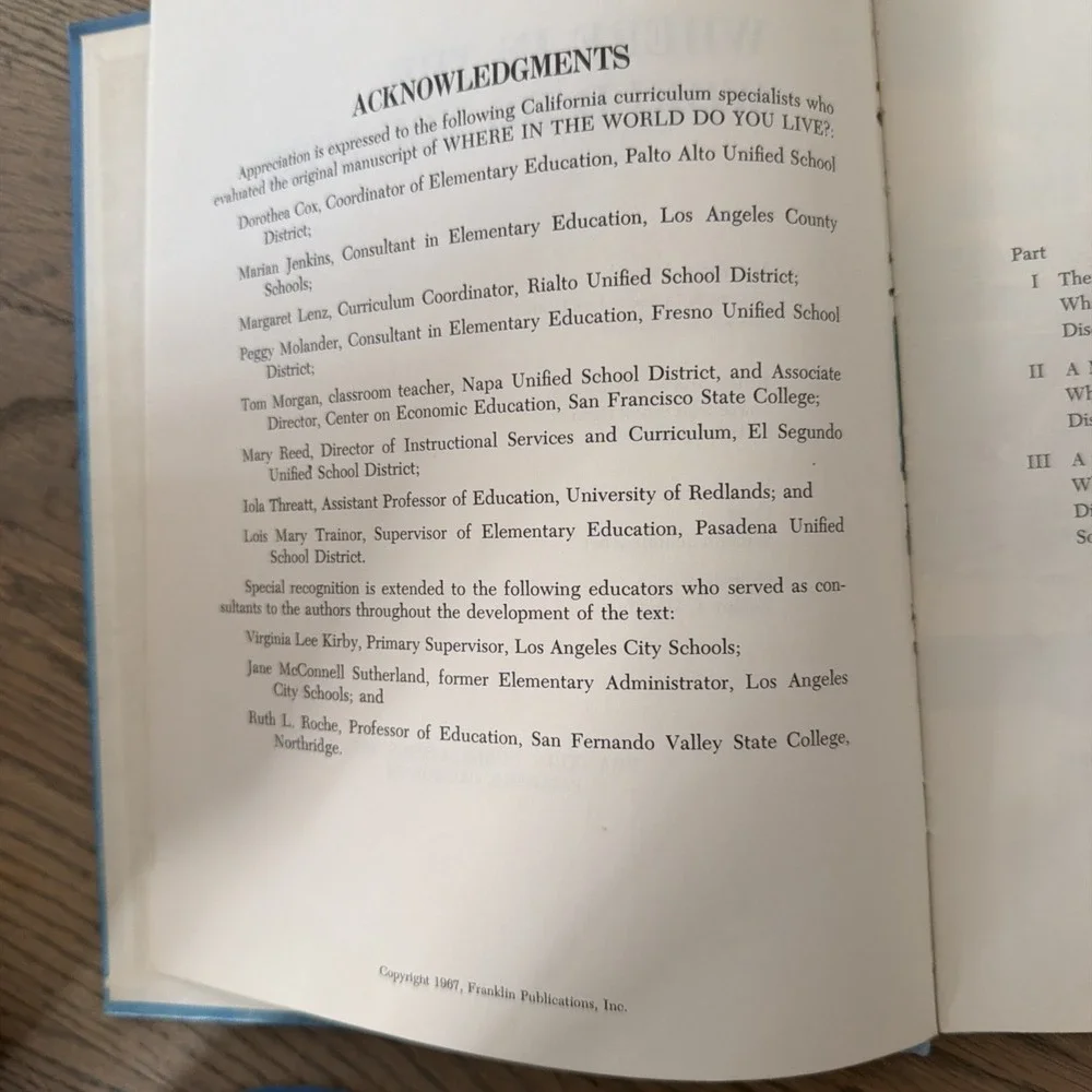 Where in the World Do You Live? Rare OOP California School Curriculum 1967